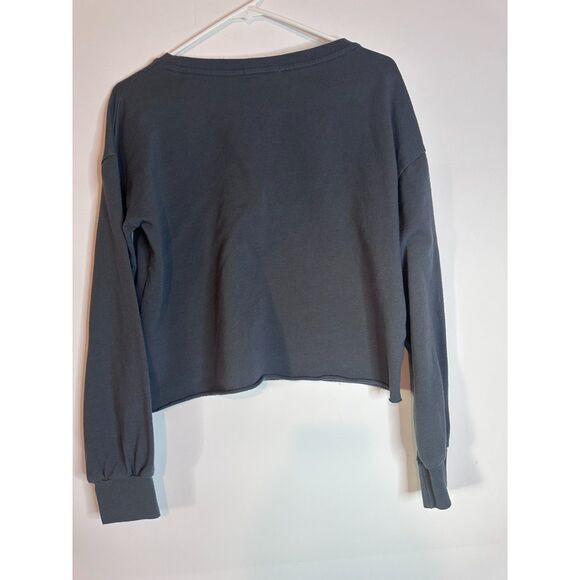 Grayson Threads Saturday Sweatshirt Women’s M Gray Lounge Sleepwear Pullover - Picture 2 of 5